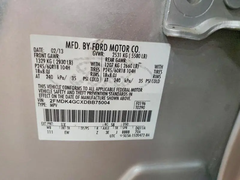 2013 FORD EDGE SE  