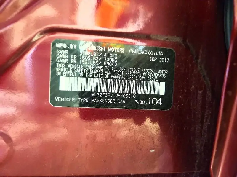 2018 MITSUBISHI MIRAGE G4 ES  