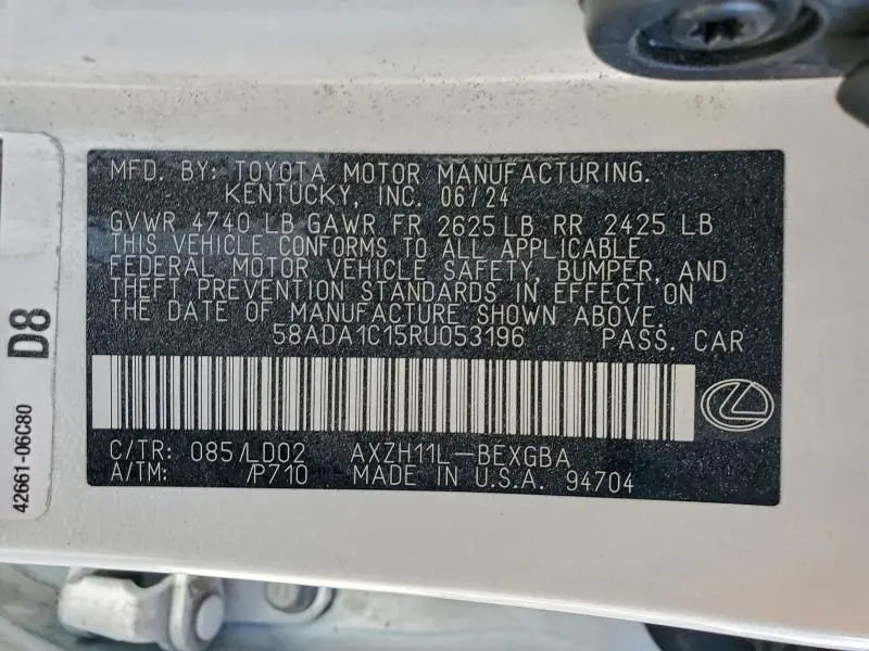 2024 LEXUS ES 300H BASE  