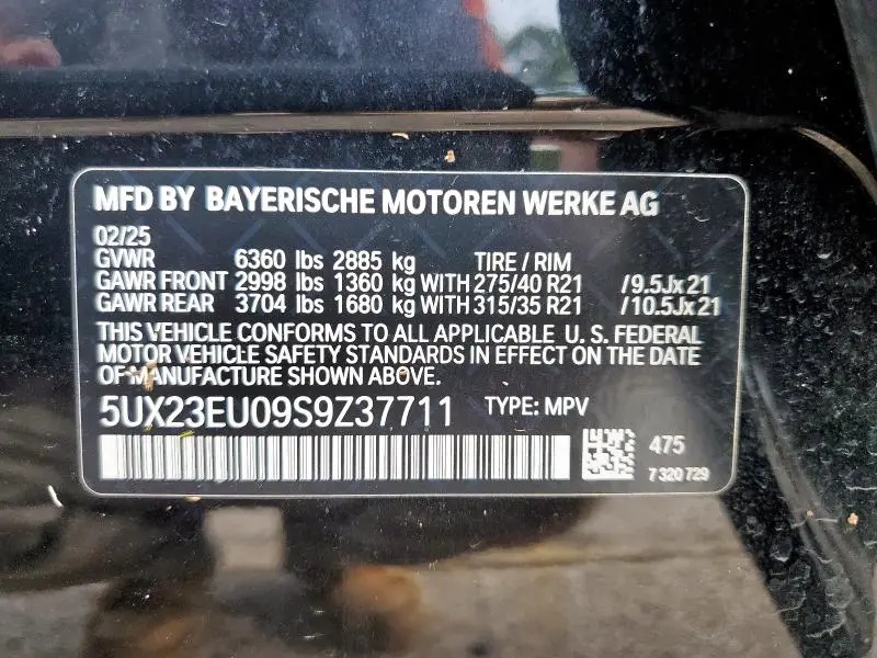 2025 BMW X5 XDRIVE40I  