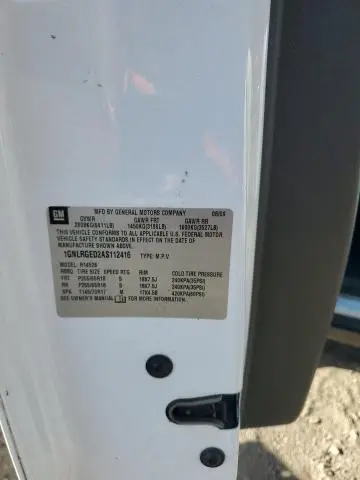 2010 CHEVROLET TRAVERSE LT  