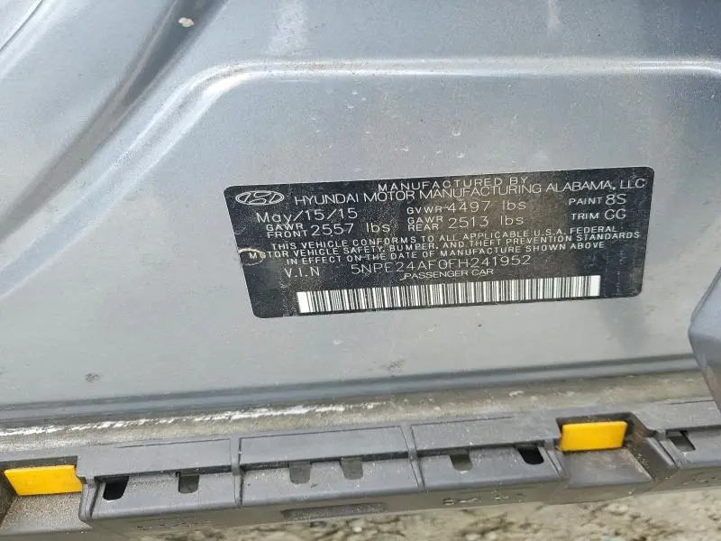 2015 HYUNDAI SONATA SE  