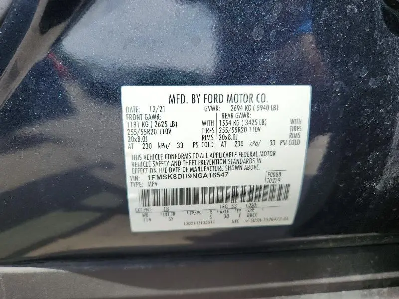 2022 FORD EXPLORER XLT  