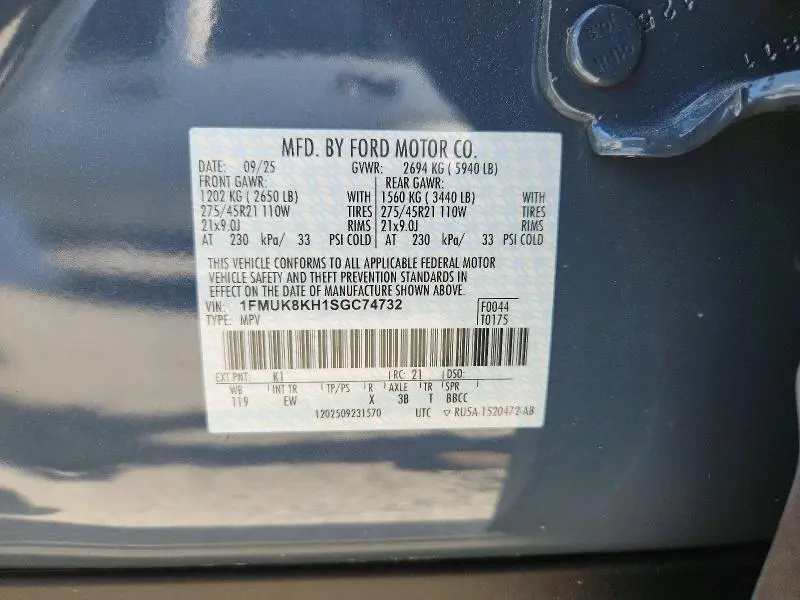 2025 FORD EXPLORER ST-LINE  