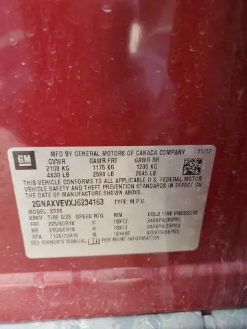 2018 CHEVROLET EQUINOX PREMIER  