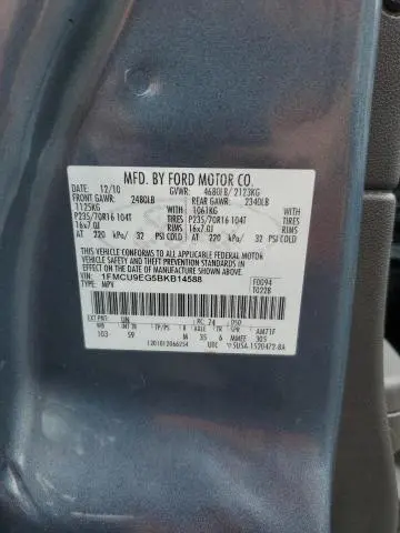 2011 FORD ESCAPE LIMITED  