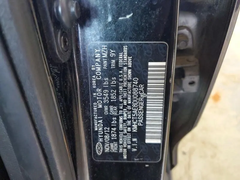 2013 HYUNDAI ACCENT GS  