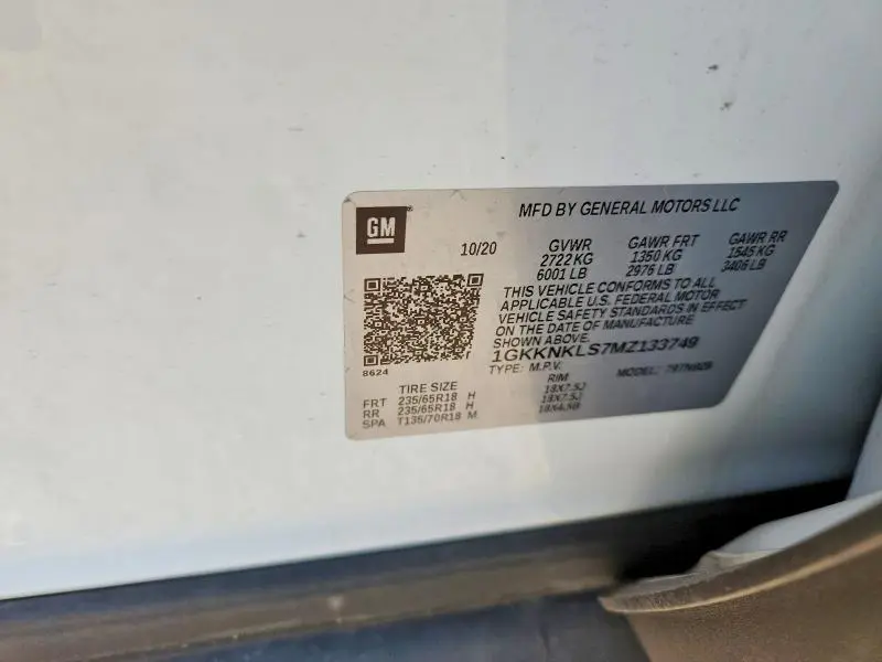2021 GMC ACADIA SLE  
