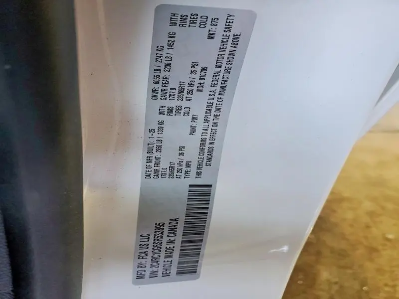 2025 CHRYSLER VOYAGER LX  