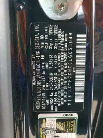 2020 KIA TELLURIDE LX  