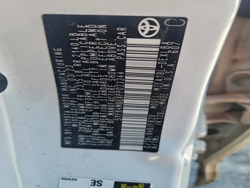 2023 TOYOTA COROLLA LE  