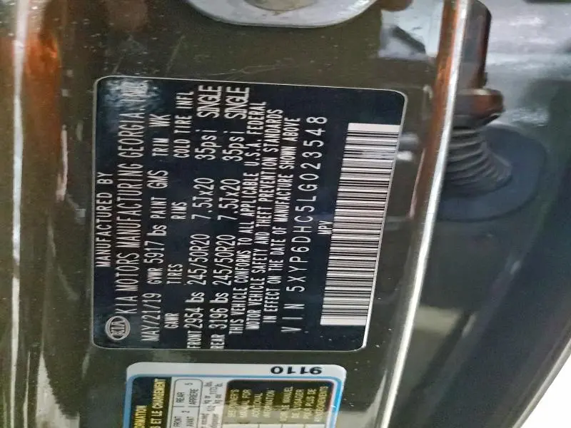 2020 KIA TELLURIDE S  