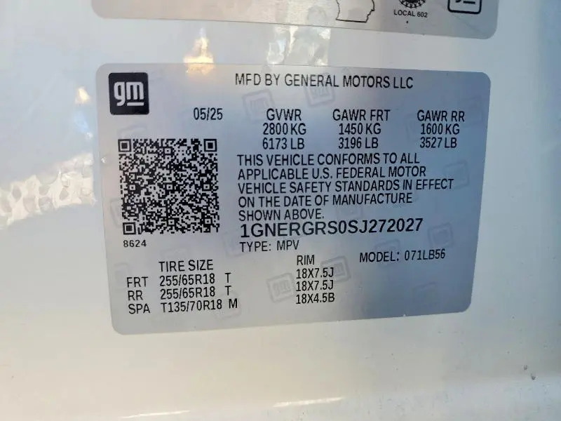 2025 CHEVROLET TRAVERSE LT  