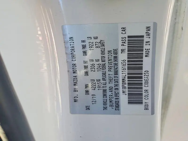 2020 MAZDA 3 PREFERRED  