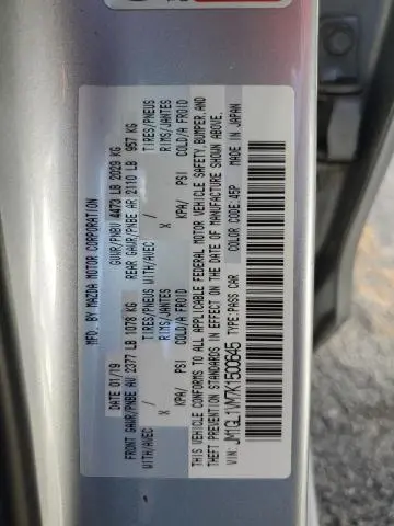 2019 MAZDA 6 TOURING  