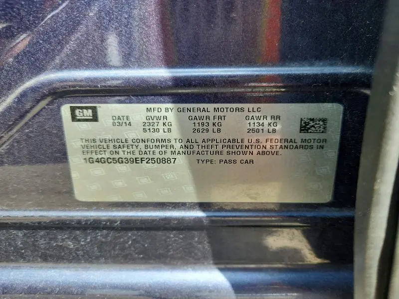 2014 BUICK LACROSSE   