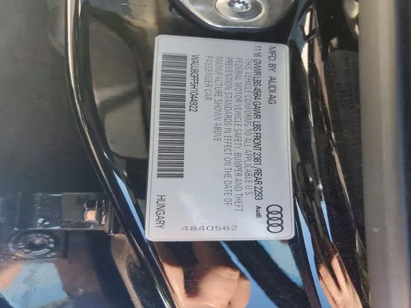 2017 AUDI A3 PREMIUM PLUS  