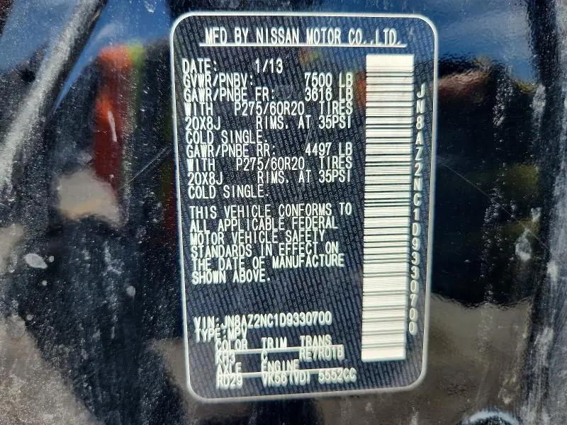 2013 INFINITI QX56 BASE  