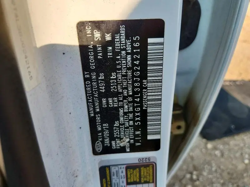 2018 KIA OPTIMA S  