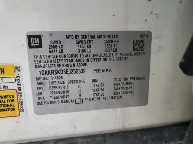 2014 GMC ACADIA SLT-2  