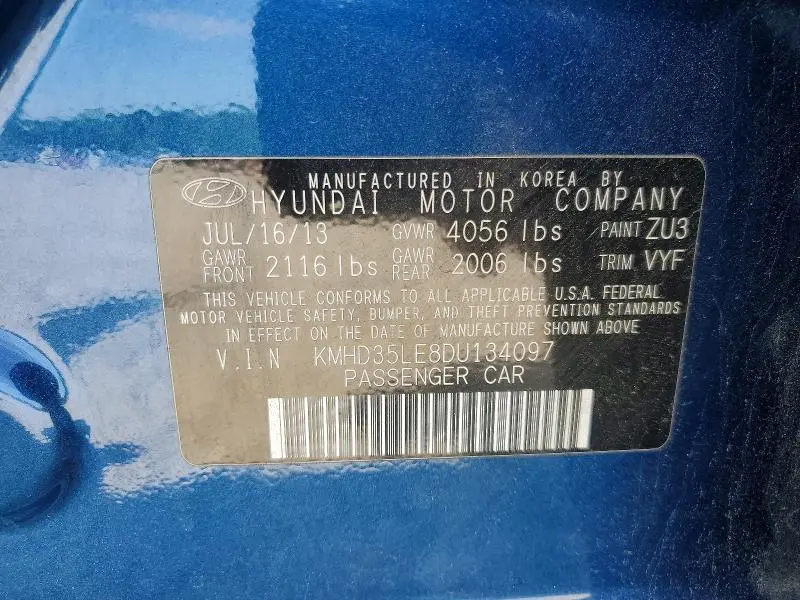 2013 HYUNDAI ELANTRA GT BASE  