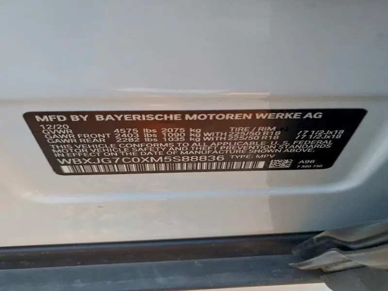 2021 BMW X1 SDRIVE28I  