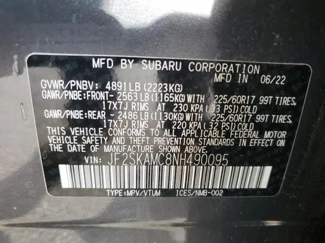 2022 SUBARU FORESTER WILDERNESS