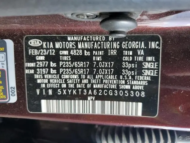 2012 KIA SORENTO BASE  