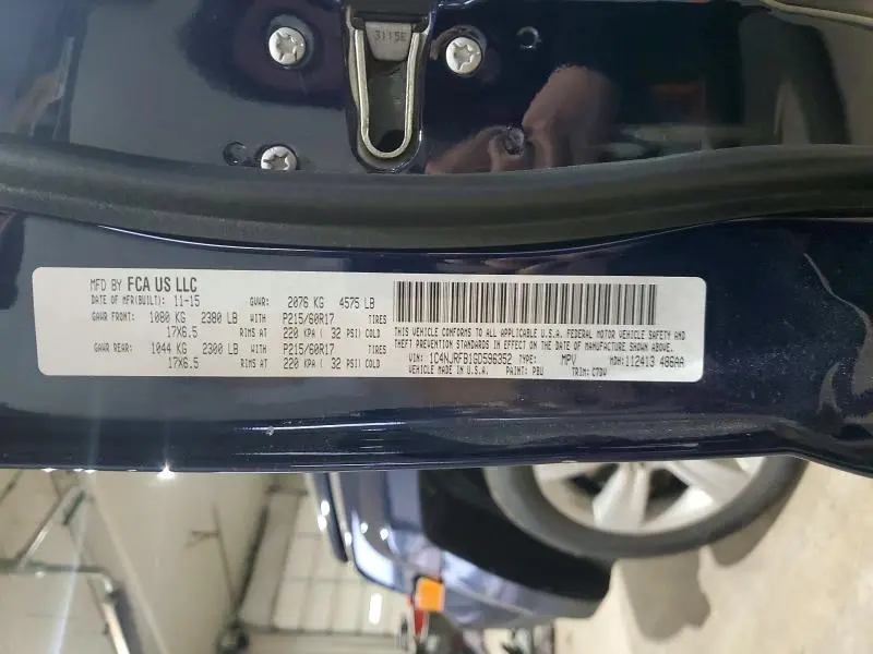 2016 JEEP PATRIOT LATITUDE  