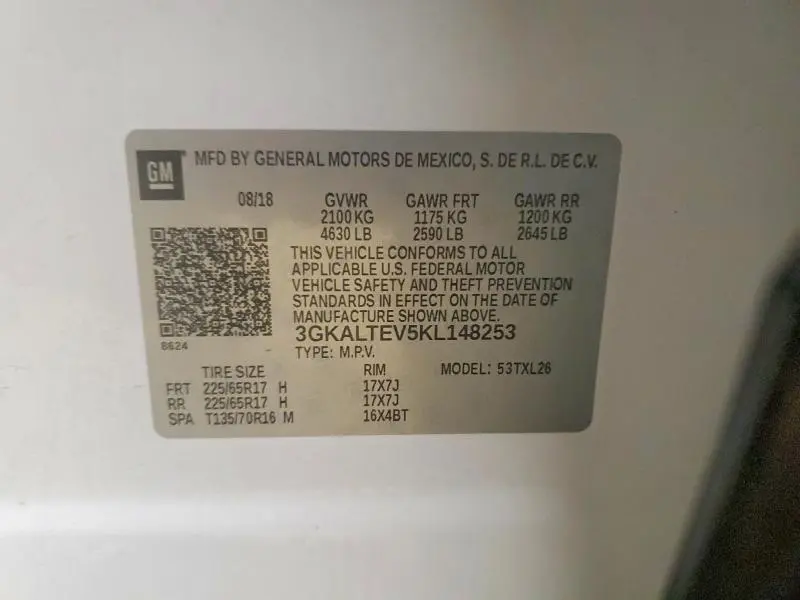 2019 GMC TERRAIN SLE  