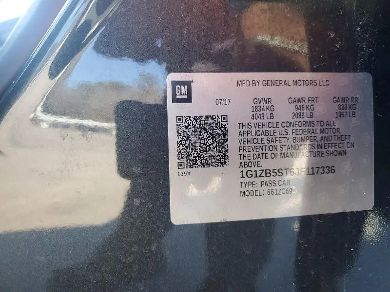 2018 CHEVROLET MALIBU LS  
