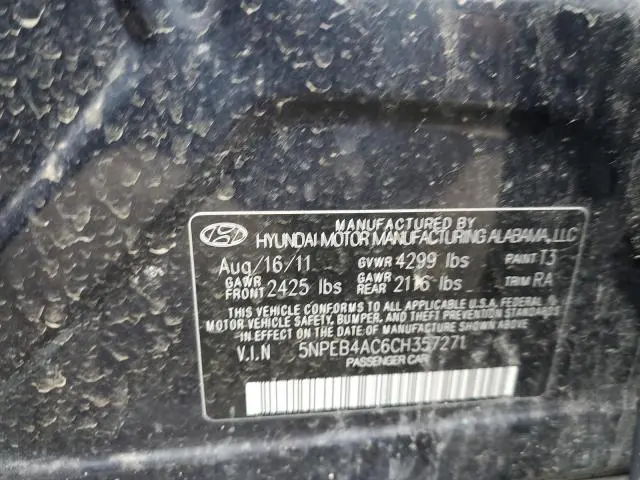 2012 HYUNDAI SONATA GLS  