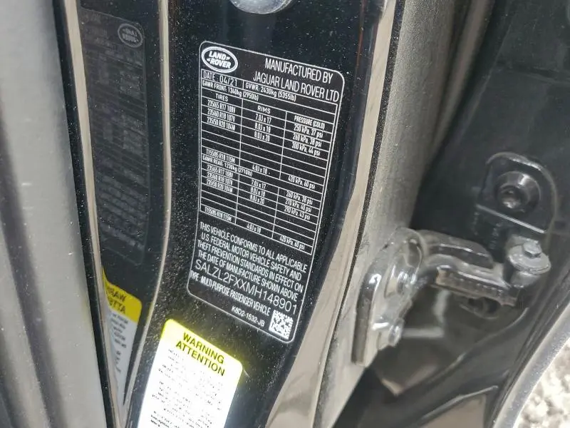 2021 LAND ROVER RANGE ROVER EVOQUE R-DYNAMIC SE  