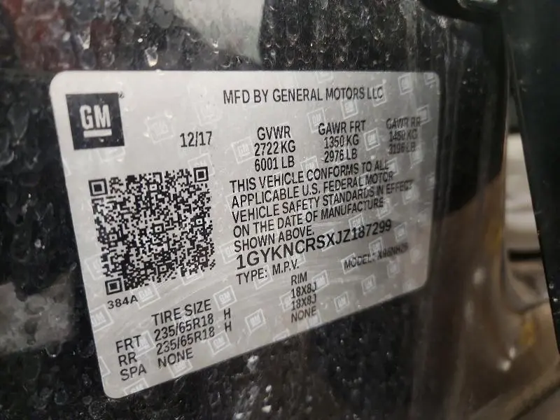 2018 CADILLAC XT5 LUXURY  