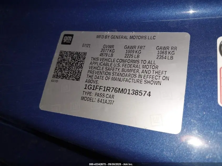 2021 CHEVROLET CAMARO  