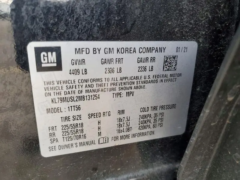 2021 CHEVROLET TRAILBLAZER RS  