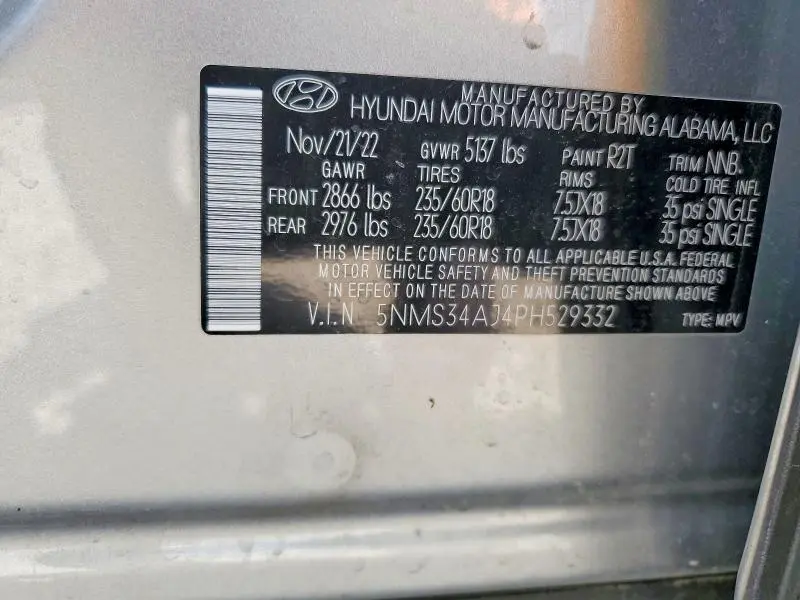 2023 HYUNDAI SANTA FE SEL  
