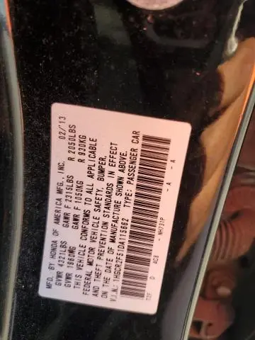 2013 HONDA ACCORD SPORT  