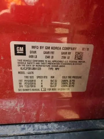 2018 BUICK ENCORE PREFERRED II  