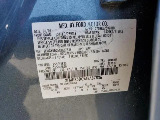 2010 FORD FLEX LIMITED  