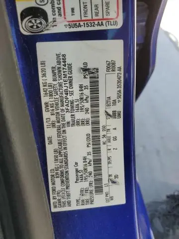 2014 FORD FIESTA SE  