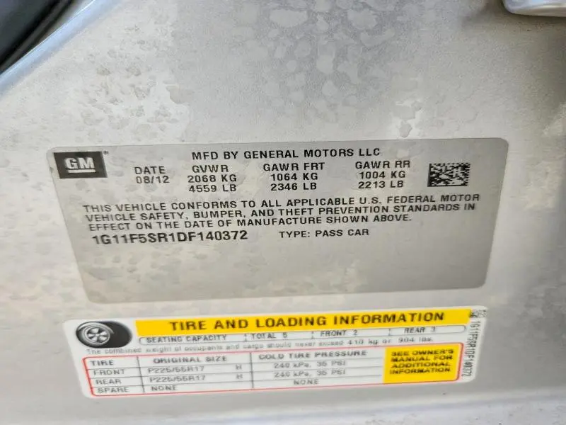 2013 CHEVROLET MALIBU 2LT  