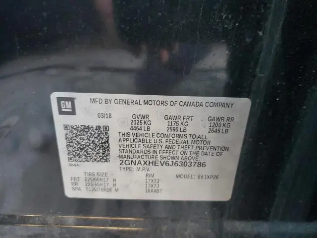 2018 CHEVROLET EQUINOX LS  