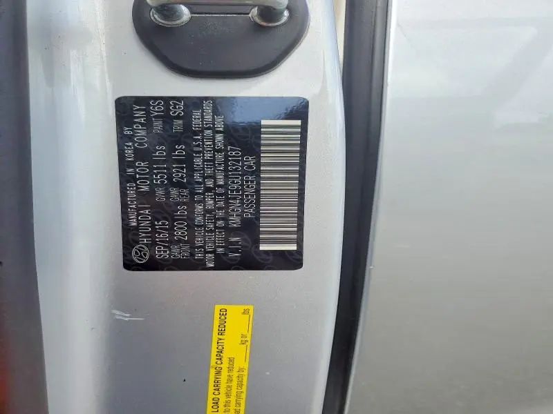 2016 HYUNDAI GENESIS 3.8L  