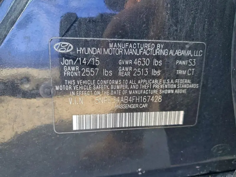 2015 HYUNDAI SONATA SPORT  