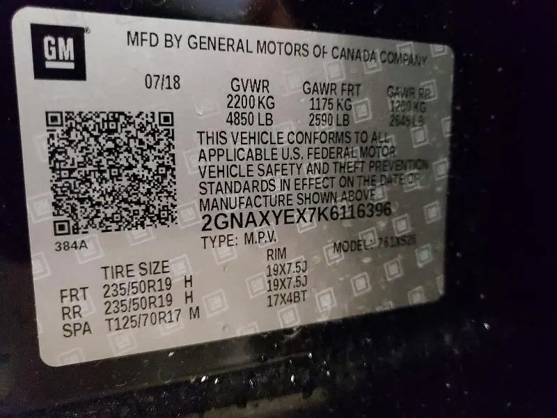 2019 CHEVROLET EQUINOX PREMIER  