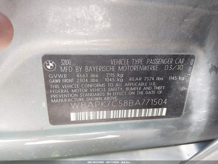 2011 BMW 328I XDRIVE
