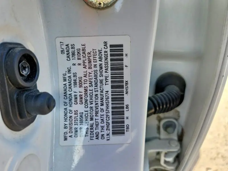 2017 HONDA CIVIC LX  