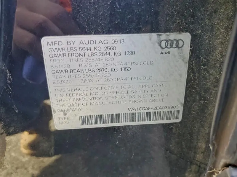 2014 AUDI SQ5 PREMIUM PLUS  