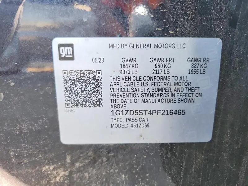 2023 CHEVROLET MALIBU LT  